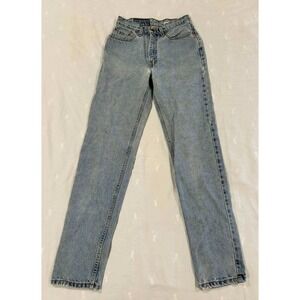 Levis 512 Slim Fit Vintage High Waisted Jeans Light Wash Made in USA 7 JR